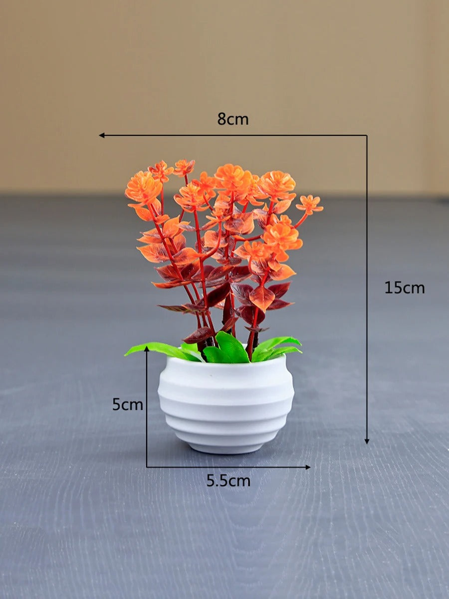 Potted Faux Flowers