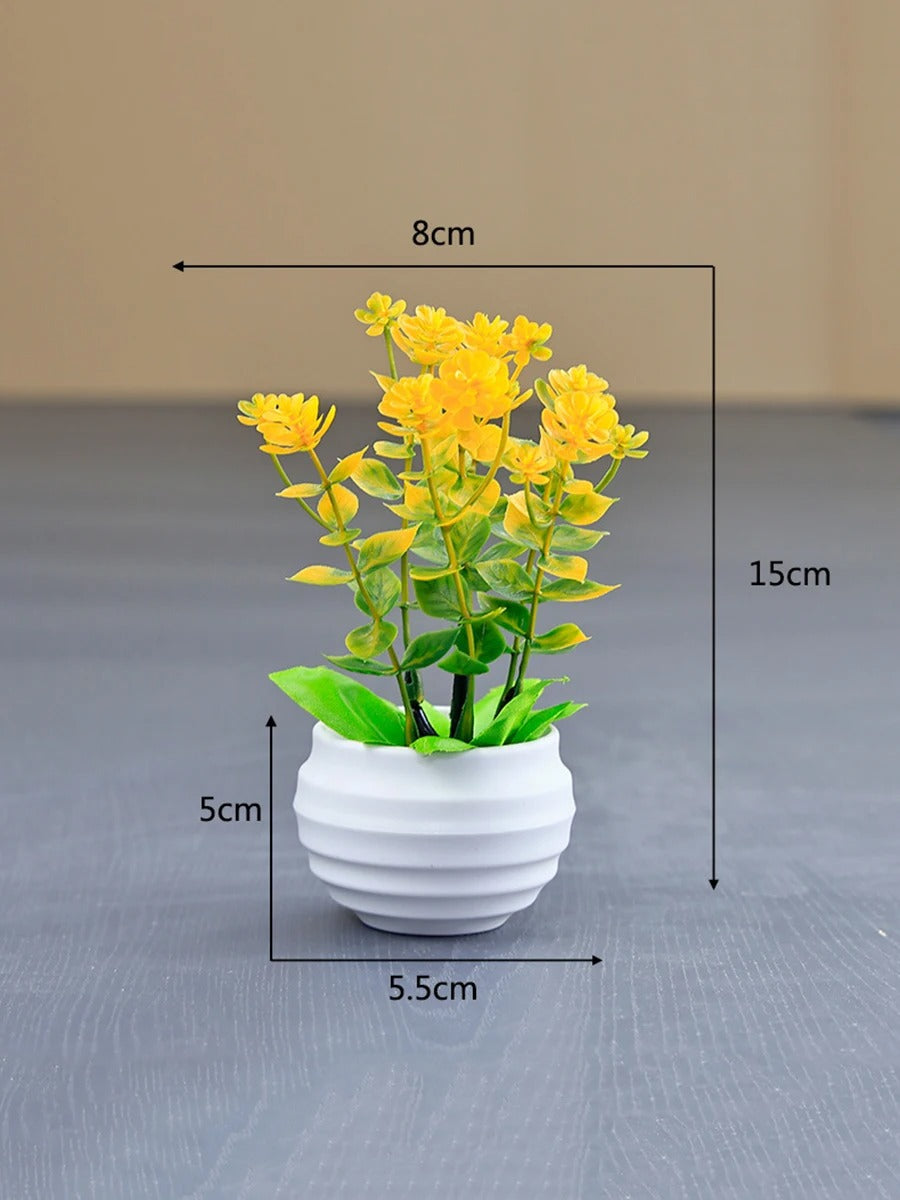 Potted Faux Flowers