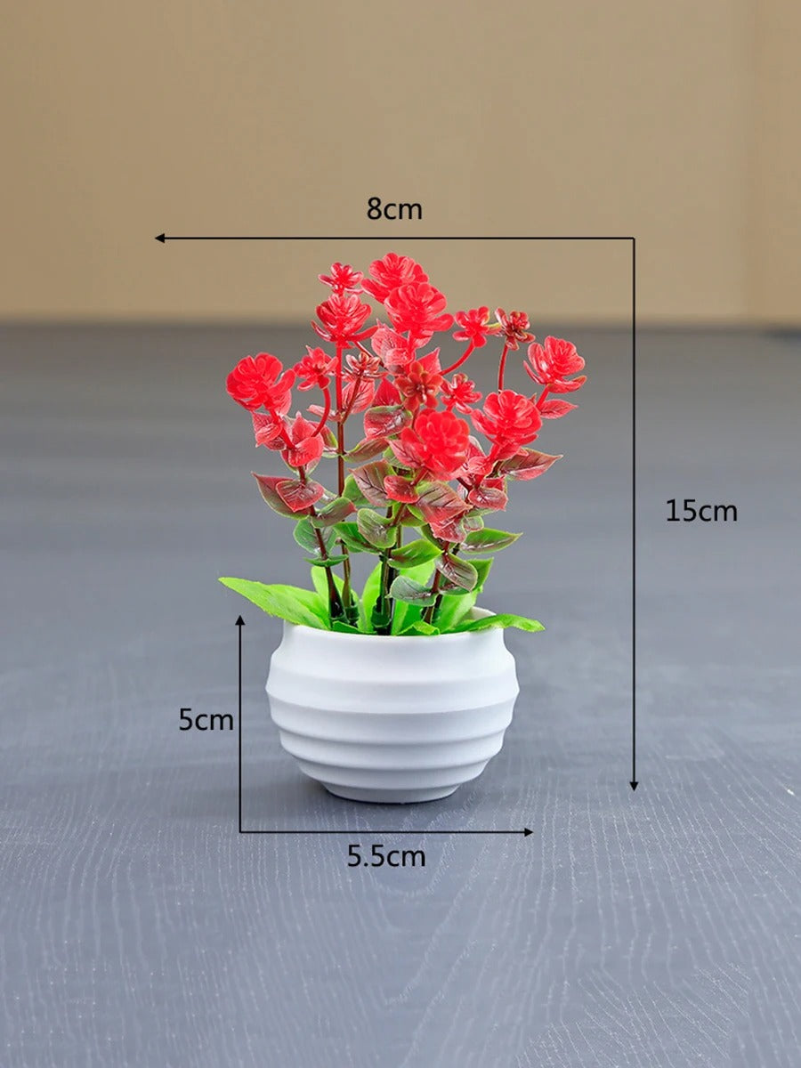 Potted Faux Flowers