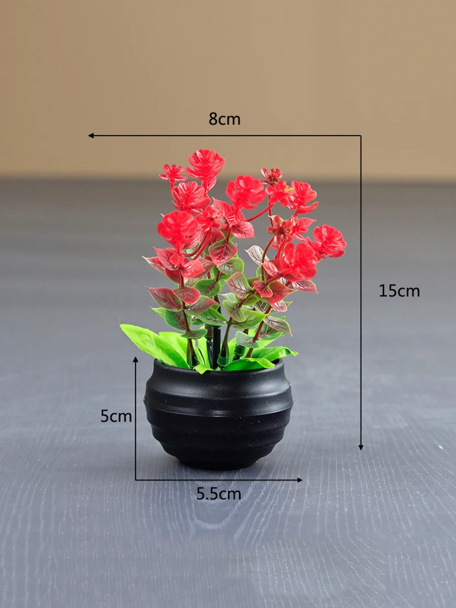Potted Faux Flowers