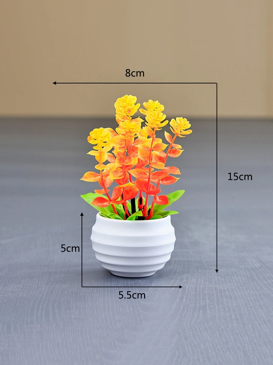Potted Faux Flowers