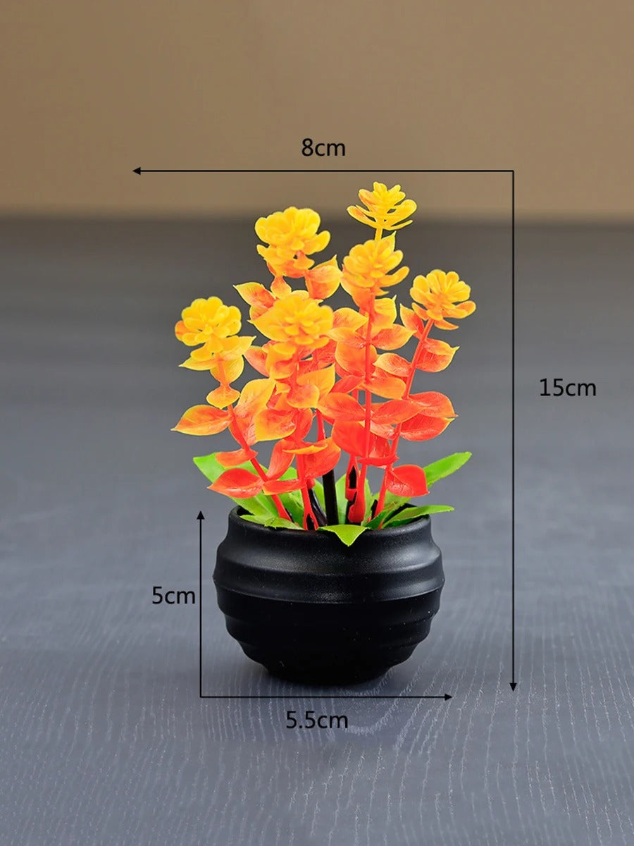 Potted Faux Flowers