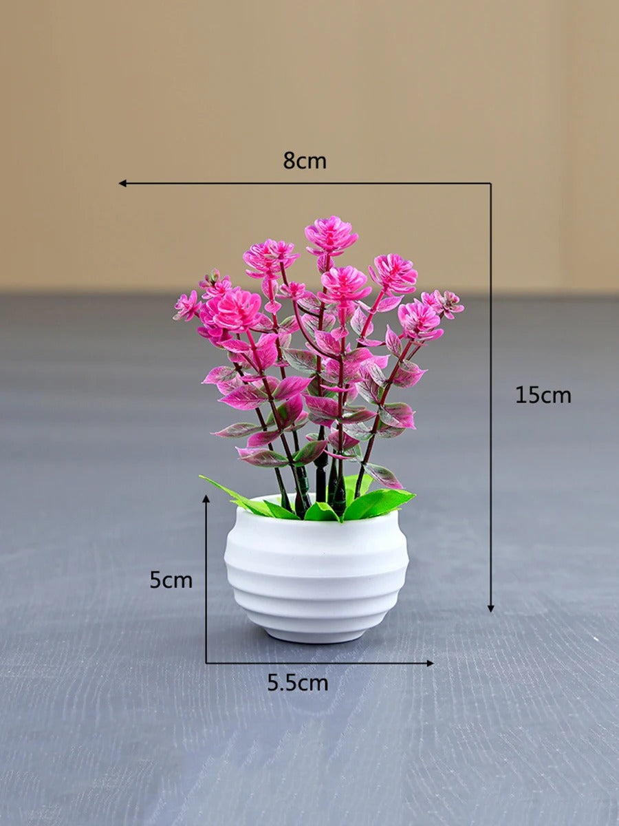 Potted Faux Flowers