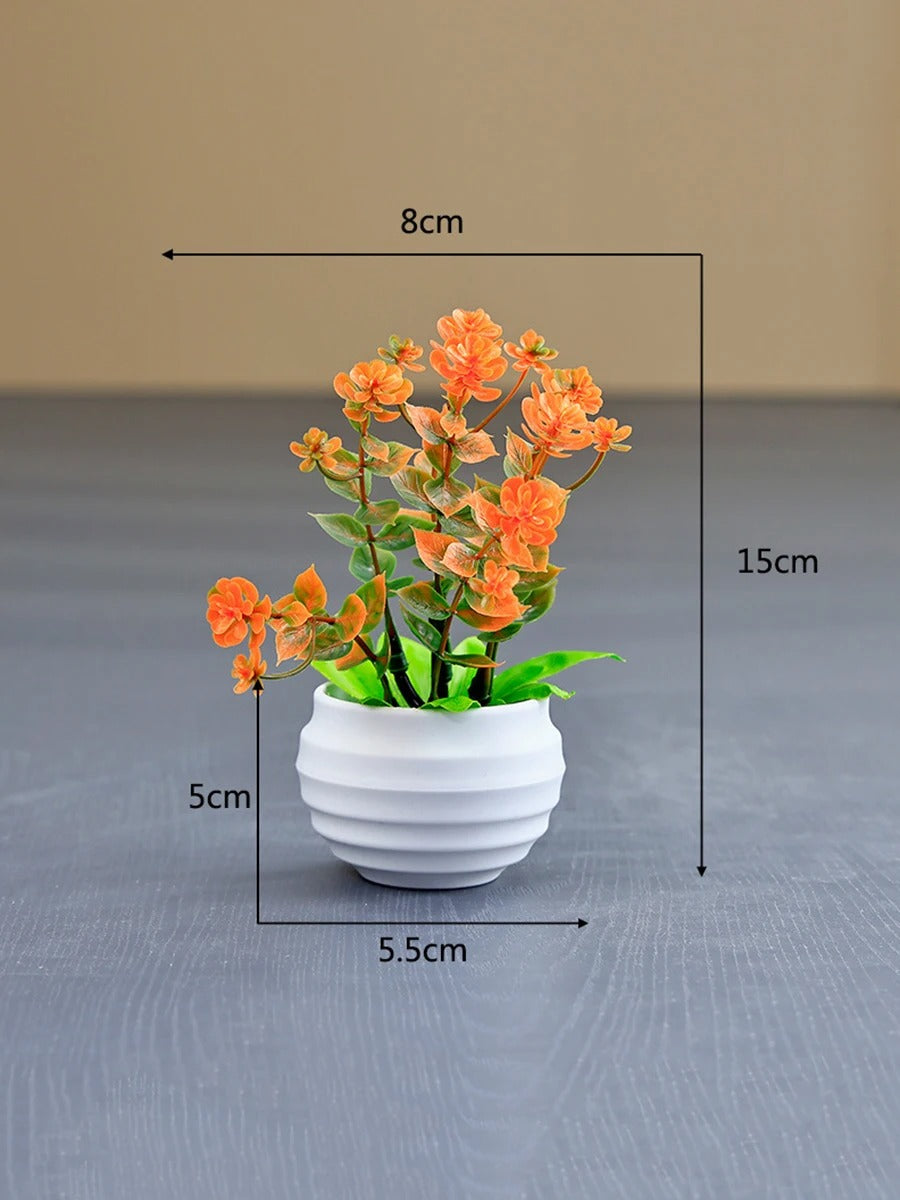 Potted Faux Flowers